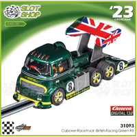 Carrera 31093 Digital Cabover Racetruck -British Racing Green #8