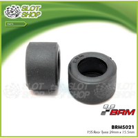 BRMS021 29mm x 15.5mm Rear Rubber Tyres