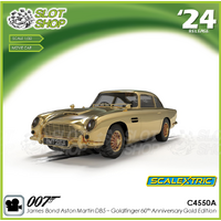 Scalextric C4550a James Bond Aston Martin DB5 – Goldfinger 60th Anniversary Gold Edition