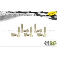 Slot.it CH53 Metric Brass Screws - Small Head (2.2 x 5.3mm)