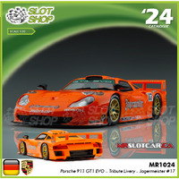 MR Slotcar MR1024 Porsche 911 GT1 EVO – Tribute Livery – Jagermeister #17 