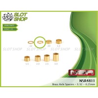 NSR 4811 Brass Axle Spacers – 3/32 – 0.25mm