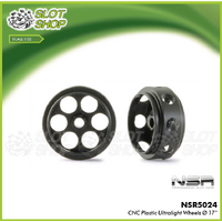 NSR 5024 NSR Front Lightweight Plastic Wheels Ø 17x8mm
