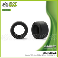 NSR5264Black Special RTR Rear 16.5 x 10 Tyres 16-16.5 Ø rims