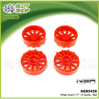 NSR 5428 NSR Wheel Inserts 12 Spoke 17" Red