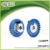 NSR 6324EVO Inline Crown Gear – Ultra Lightweight/Balanced Hub – 24T