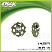NSR 6434 Ultralight Balanced Sidewinder soft plastic gear 34T  - Gold 