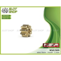NSR 7009 Brass Inline Pinions (9 Tooth)