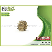 NSR 7010 Brass Inline Pinions (10 Tooth)
