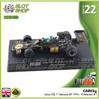 Policar CAR02G Lotus 72E, 1st Monaco GP 1974 - JPS #1