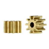 Slot.it PI5510o15 10 Tooth Inline Brass Pinion (5.5mm)