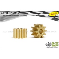 Slot.it PI6011o 11 Tooth Inline Brass Pinion (6mm)