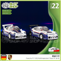 Revo Slot RS0119 Porsche 911 GT2 Rothmans Twin Pack #1 & #2