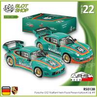 Revo Slot RS0138 Porsche GT2 Vaillant Twin Pack Presentation #5 & #9