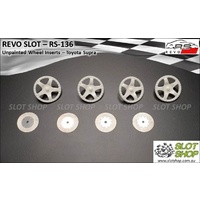 Revo Slot RS-136 Wheel Inserts - Toyota Supra