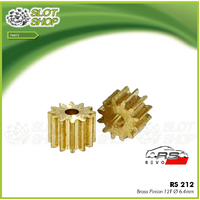 Revo Slot RS-212 Brass Pinions - 6.4mm (12 Tooth)