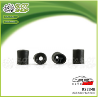 Revo Slot RS234b Black Rubber Body Mounts 1.0mm