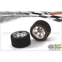 Scaleauto SC2012 ProComp-3 Wheels for 3mm Axles (20.5 x 11mm)