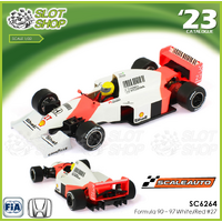 Scaleauto SC6264 Formula 90-97 White/Red 1990 - low nose - #27