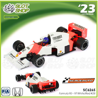 Scaleauto SC6265 Formula 90-97 White/Red 1990 - low nose - #28