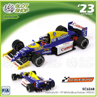 Scaleauto SC6268 Formula 90-97 White/Blue/Yellow - low nose - #5
