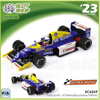 Scaleauto SC6269 Formula 90-97 White/Blue/Yellow - low nose - #6