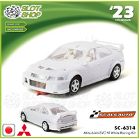 Scaleauto SC6314 Mitsubishi EVO VI White Racing Kit