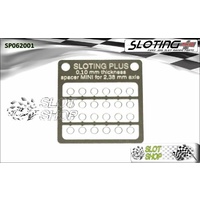 Sloting Plus SP062001 Mini Spacers for 3/32 Axle (0.10mm)