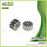 Sloting Plus SP084012 Aluminium Press Pinion - 12 Tooth (7 mm)