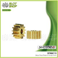 Sloting Plus SP084113 Brass Press Pinion - 13 Tooth (7 mm)