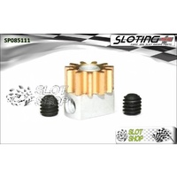Sloting Plus SP085111 Adjustable Brass Pinion - 11 Tooth (6.5 mm)