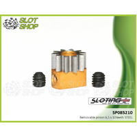 Sloting Plus SP085210 Adjustable Steel Pinion - 6.5 x 10 Tooth
