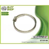 Sloting Plus SP103148 Tinned Copper Braid (0.25mm Thickness) - 1 Metre
