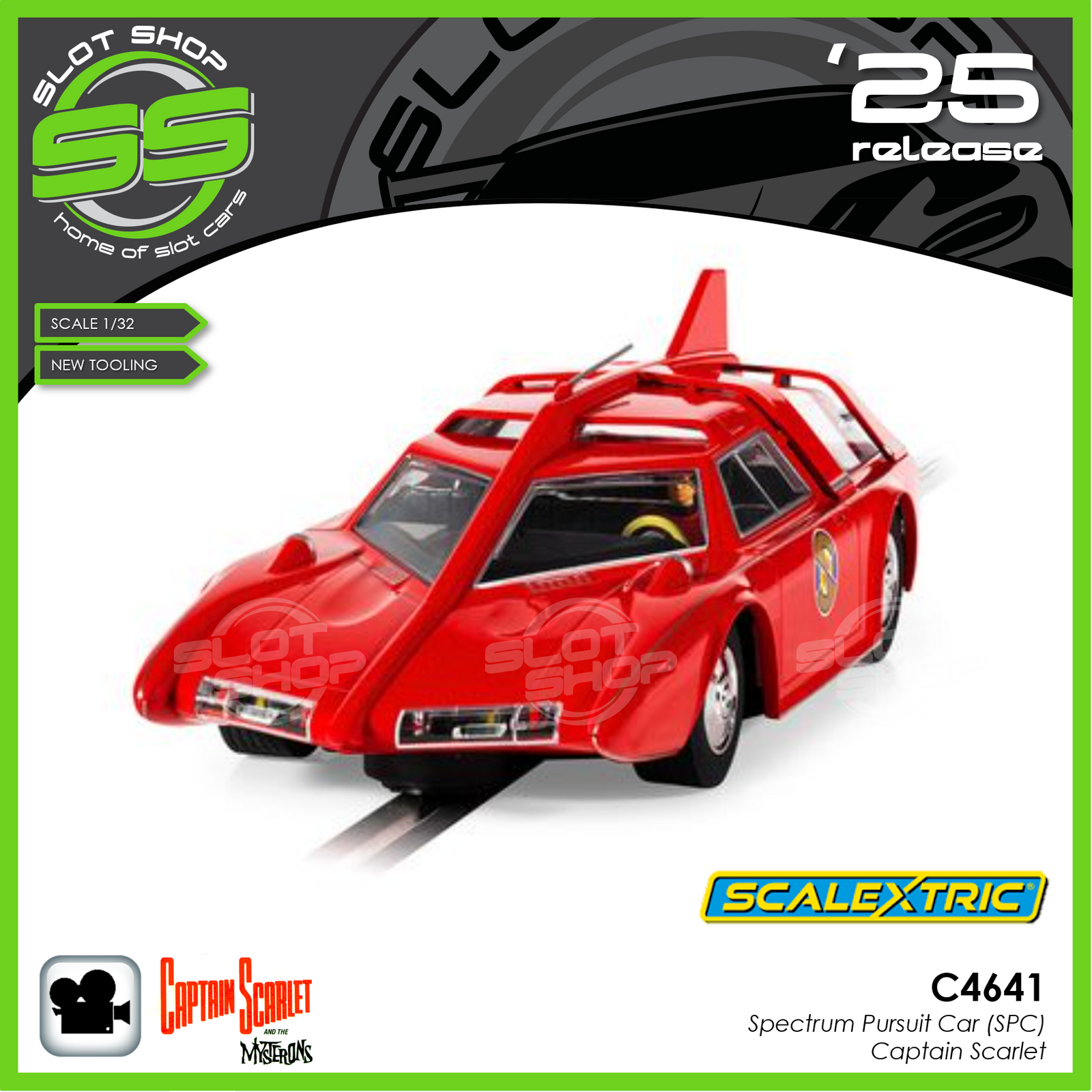 Original Die Cast Model Of A Spectrum Pursuit Vehicle As Seen In Gerry Andersons Childrens Tv Series Captain Scarlet 2r57r60