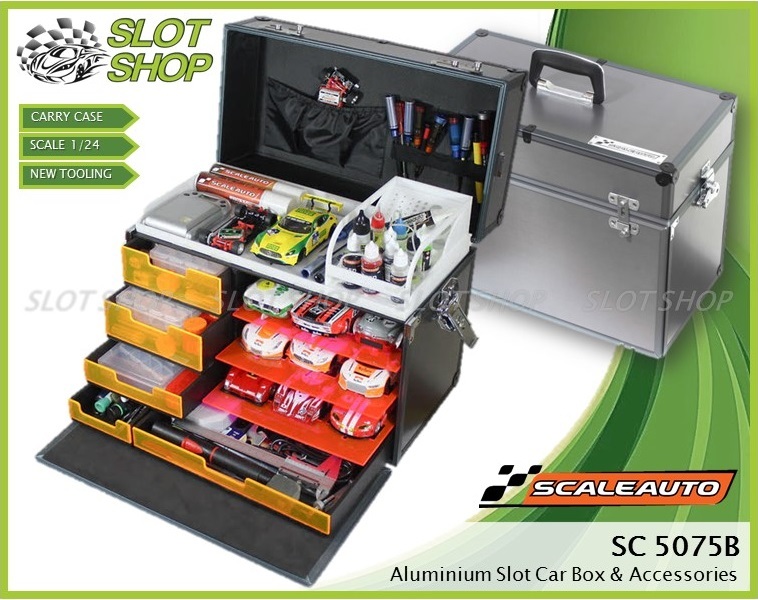 Scaleauto SC5075B Aluminium Slot Car Box Case (1/32)