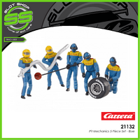 Carrera 21132 Pit Mechanics 5 piece Set - Blue