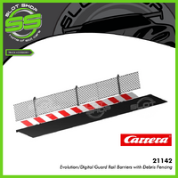 Carrera 21142 Evolution/Digital Guard Rail Barriers with Debris Fencing
