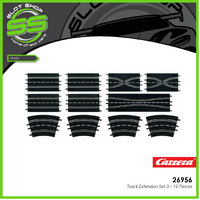Carrera 26956 Track Extension Set 3 (12 Pieces)