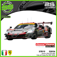 Carrera 27812 Evolution 132 Ferrari 296 GT3 #55 - Vista AF Corse FIA WEC 2024
