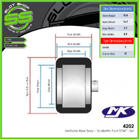 MJK 4202 Scalextric GT40 - 21 x 9mm