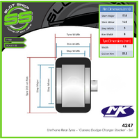 MJK 4247 Carrera Dodge Charger Stocker - 23.2 x 9.5mm