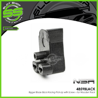 NSR4859BLACK Bigger Blade Black Racing Pick-Up with Screw - For Wooden Tracks