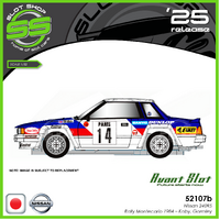 Avant Slot 52107b Nissan 240RS #14 - Rally Montecarlo 1984 - Kaby, Gormley