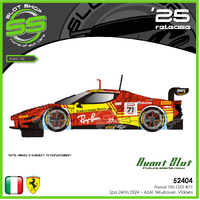 Avant Slot 52404 Ferrari 296 GT3 #71 - Spa 24Hrs 2024 - Abril, Neubauer, Vidales