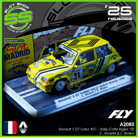 Fly A2080 Renault 5 GT Turbo #19 - Rally Corte Ingles '90 - C. Alvares & E. Rivero