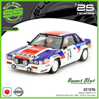 Avant Slot 52107b Nissan 240RS #14 - Rally Montecarlo 1984 - Kaby, Gormley