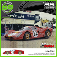 BRM202 Ferrari 330P4 24Hr Le Mans 1967 #24 Equipe Nationale Belge – W.Mairesse/J.Blaton