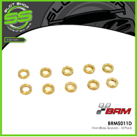 BRM BRMS011D 3mm Brass Axle Spacers - 1mm