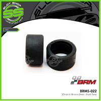 BRM S022 25mm x 14mm Front Tyres - Pair