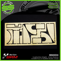 BRM S035 Sculpted Brass Weights – 0.5mm Thickness - Suits BRM Porsche 962 & IMSA Models